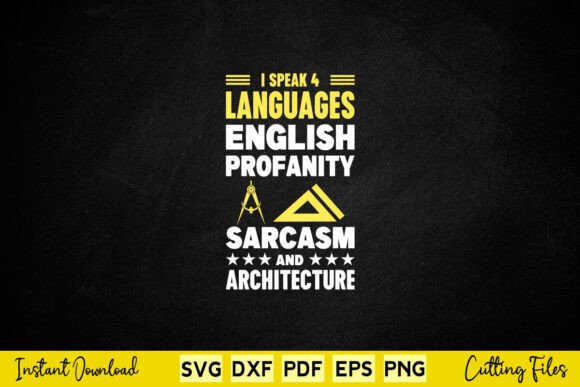 Architecture I Speak 4 Languages English Graphics