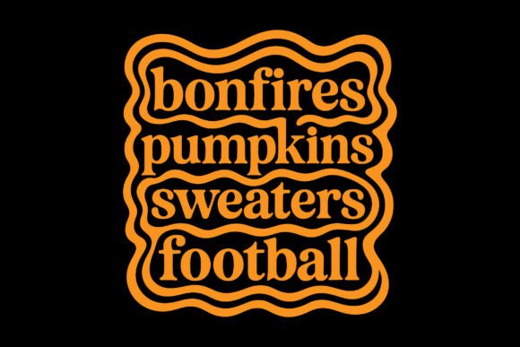 Bonfires Pumpkins Sweaters Football Graphics for Crafts