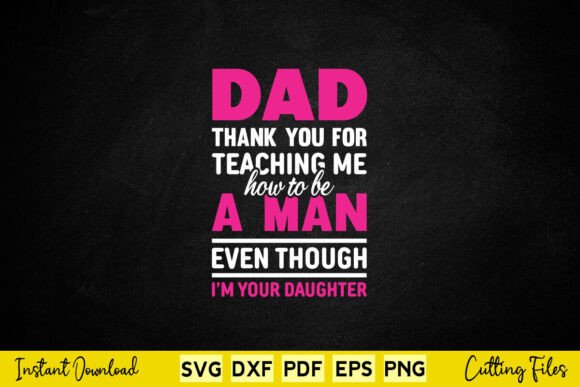 Dad Thank You for Teaching Father’s Day Graphics