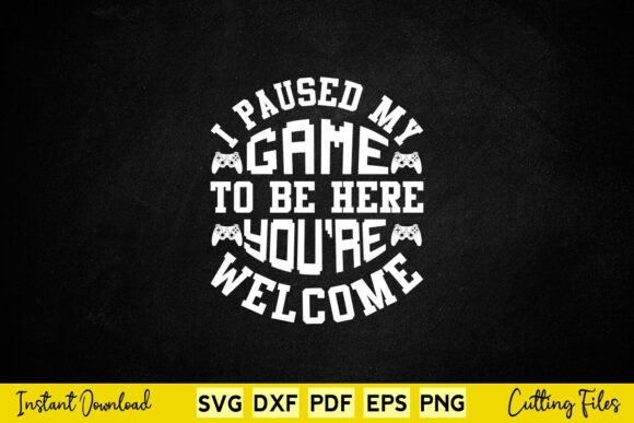 I Paused My Game to Be Here Gamer Shirt Graphics