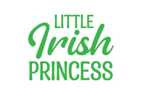 Little Irish Princess SVG Design: A Graphic Asset for Crafts and Branding