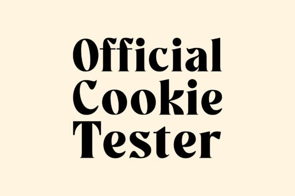 Official Cookie Tester SVG Sublimation: A Graphic Asset for Crafts and Web Design