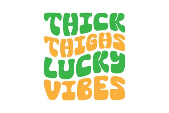Thick Thighs Lucky Vibes Free SVG Design