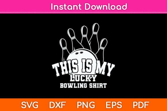 This Is My Lucky Bowling Team Vintage Graphics